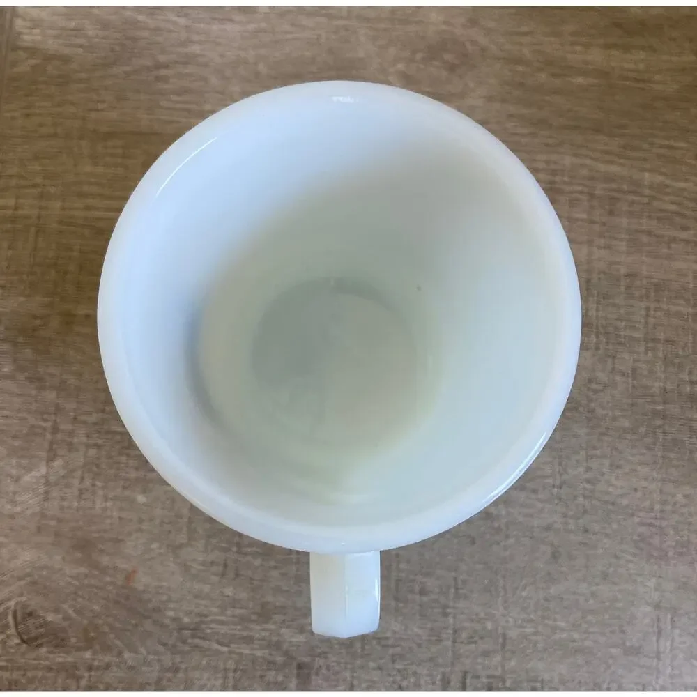 Vintage Avon Train Steam Engine Locomotive Milk Glass Mug Shaving Mug
